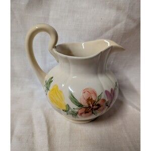 FRANCISCAN WILDFLOWER Creamer Pitcher Jug - USA - Vintage 1942-45 RARE- Repaired